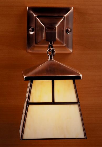 Stained Glass Mission Style Wall Sconce