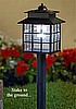 Craftsman 3-Way Solar Outdoor Garden Lamps - Pair (2)